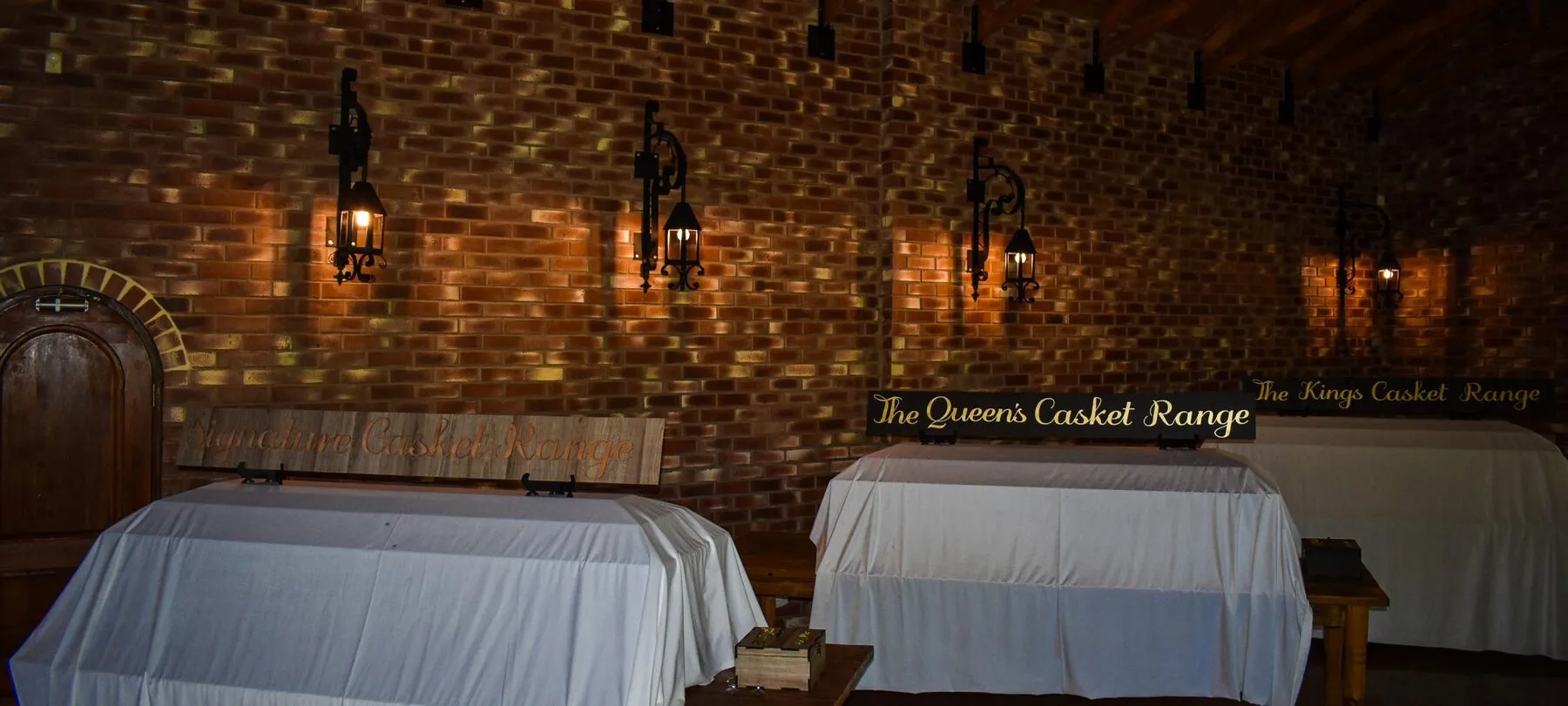 The Signature, Queen's and Kings Casket Ranges on display